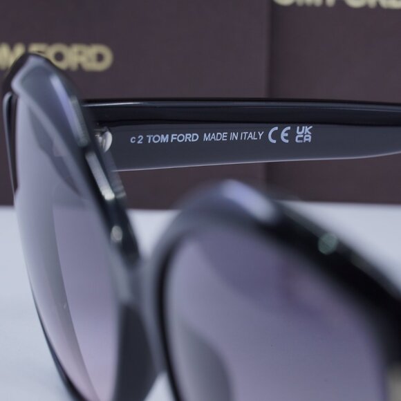 Tom Ford Chiara-02 FT0919 01B Butterfly Sunglasses - Black/Grey Gradient main image 8